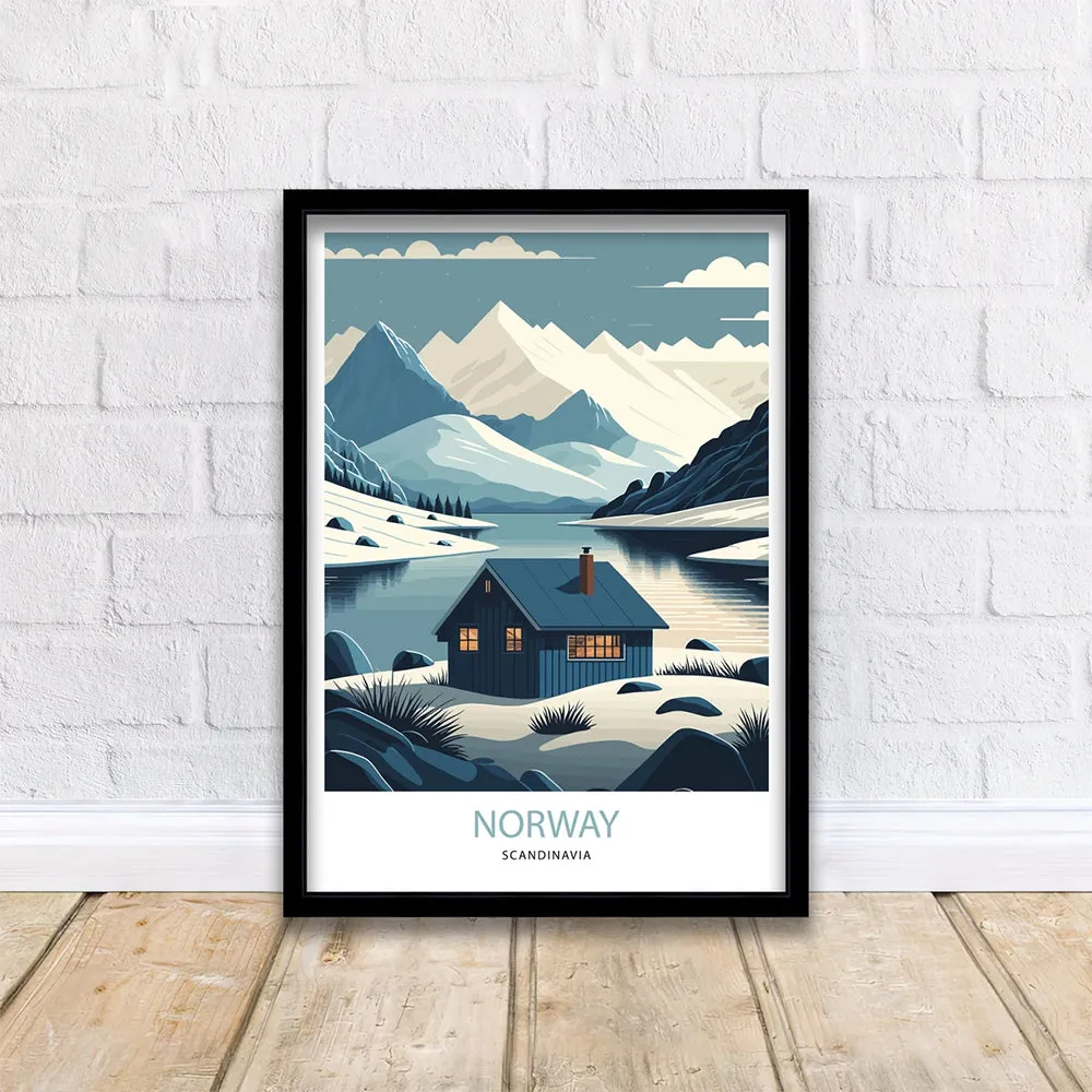 Norway Travel Poster Print - A4 product