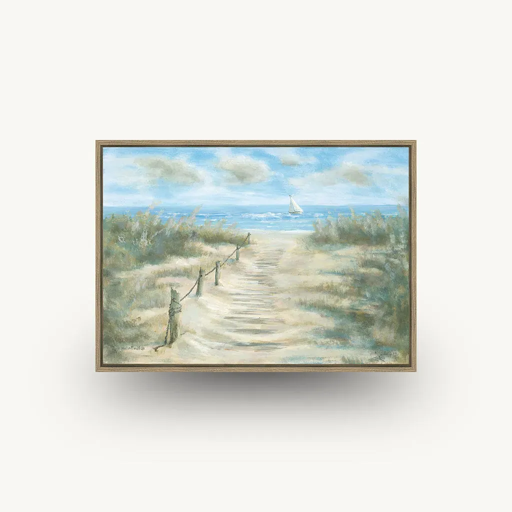 Ocean View IV Framed Wall Art - Walnut product