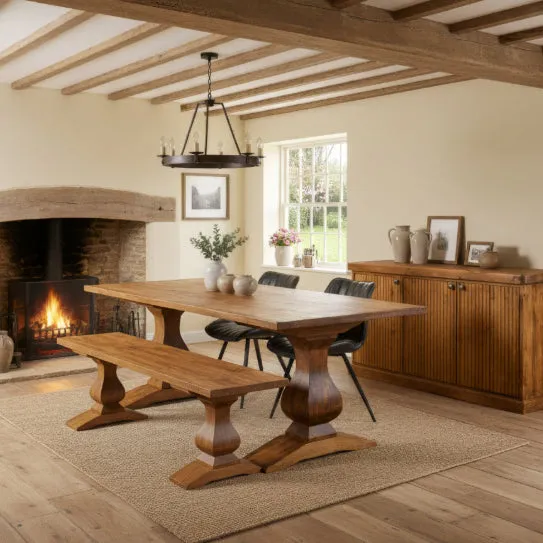 Ogre 150cm Bench - Reclaimed Conifer Timber product
