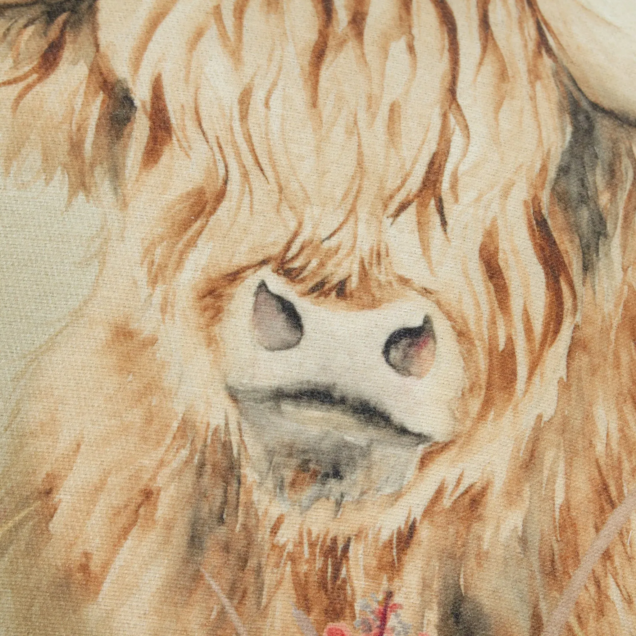 Ontarom Highland Cow Reversible Cushion alternate view