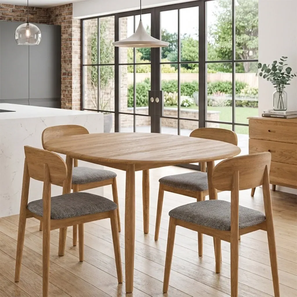 Oxie Round Extendable Dining Table - Oak product