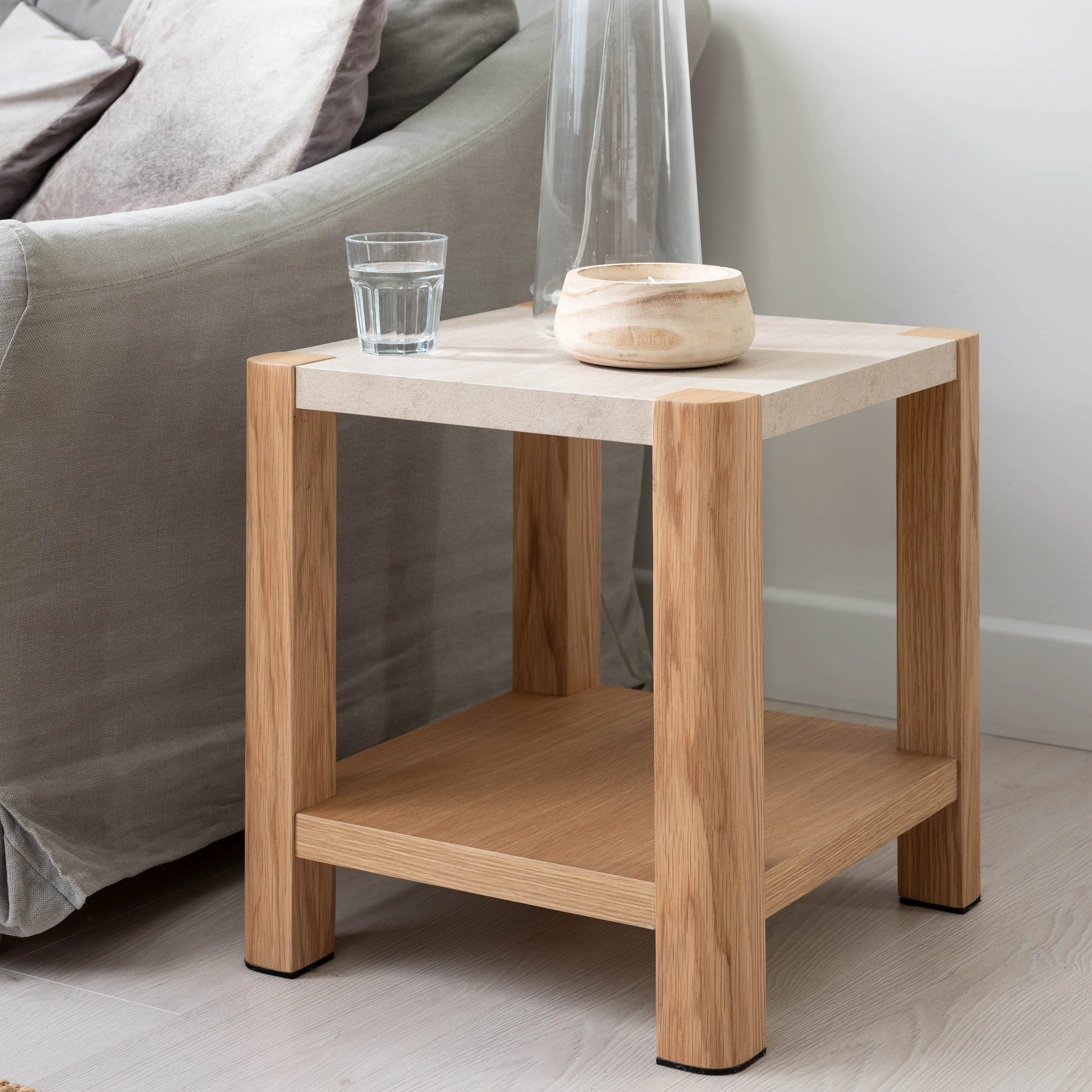 Padstow Lamp Table - Oak, HPL product