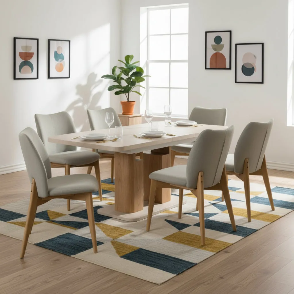 Padstow & Spencer Extendable Dining Table and Chairs Bundle product