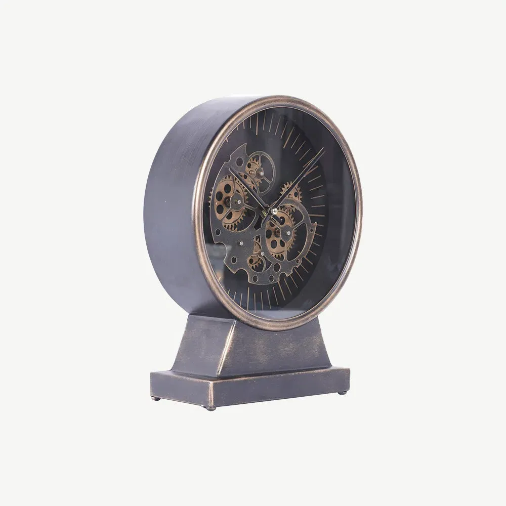 Palladium Mantel Clock - Polished Palladium alternate view