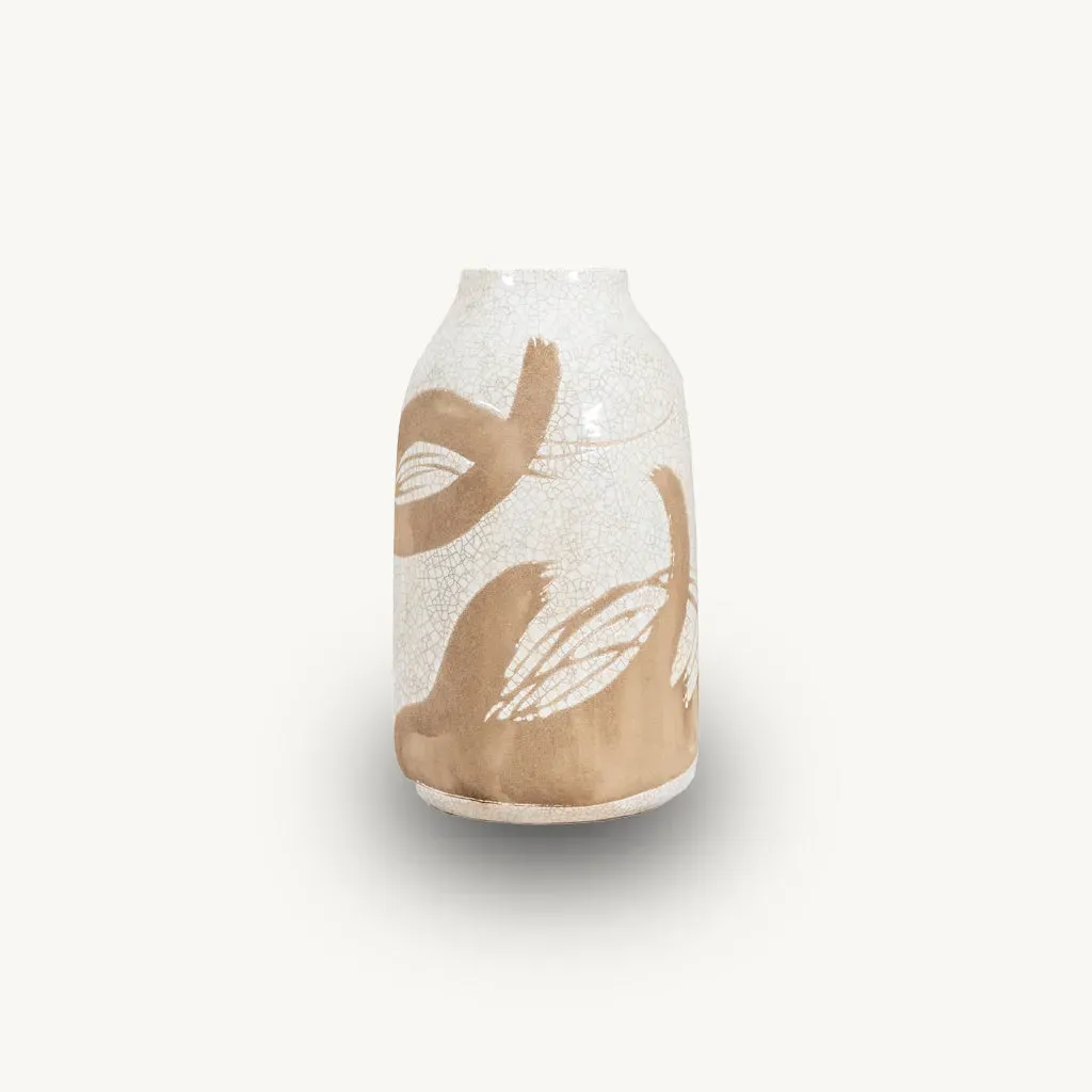 Patterned Small Vase - Beige, Ceramic alternate view