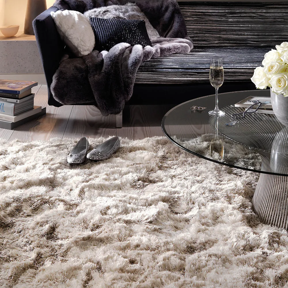 Plush Rug Light - Light Brown, Polyester product