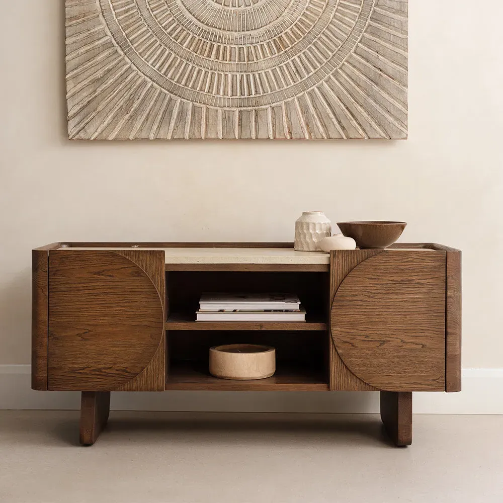 Pompeii TV Unit - Dark Brown, Wood product