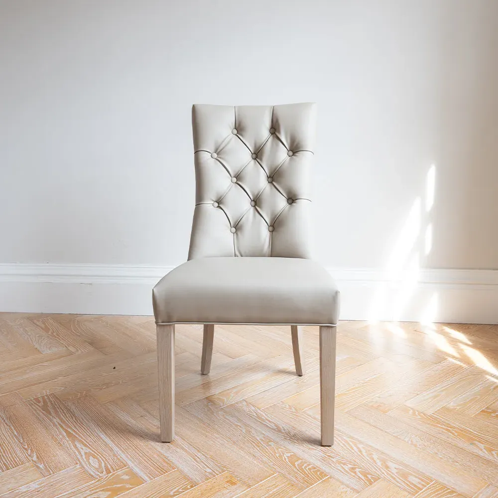 Poppy Dining Chair - Beige, PU Leather product