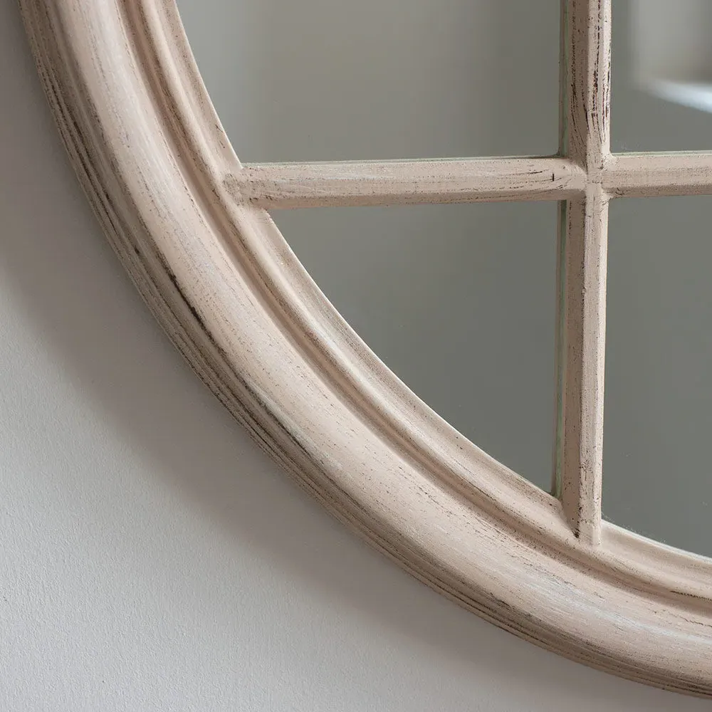 Porto Round Mirror - Taupe alternate view