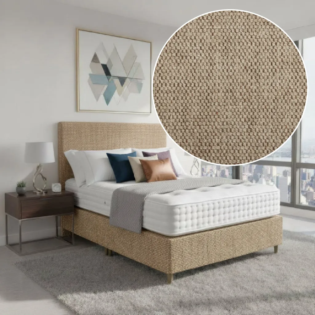 Prarie King Size Upholstered Bed Frame - Brown alternate view