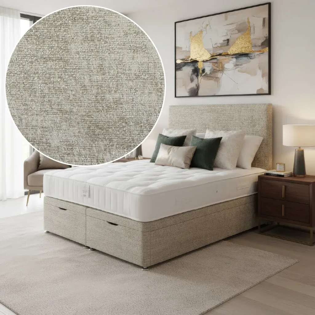 Prarie Single Ottoman Bed with Storage - Light Grey alternate view