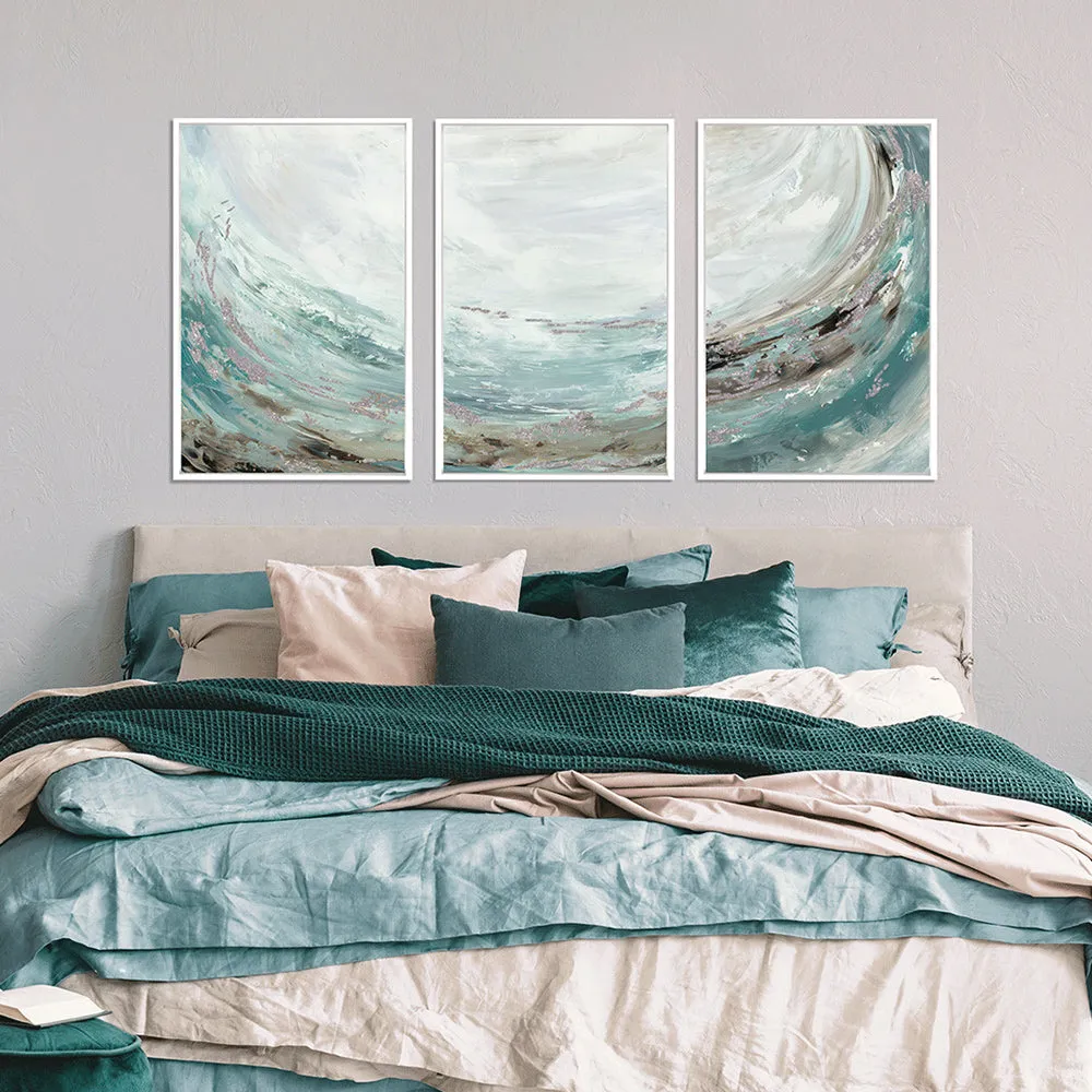 Rhythmic Waters II Wall Art - Blue, Silver alternate view