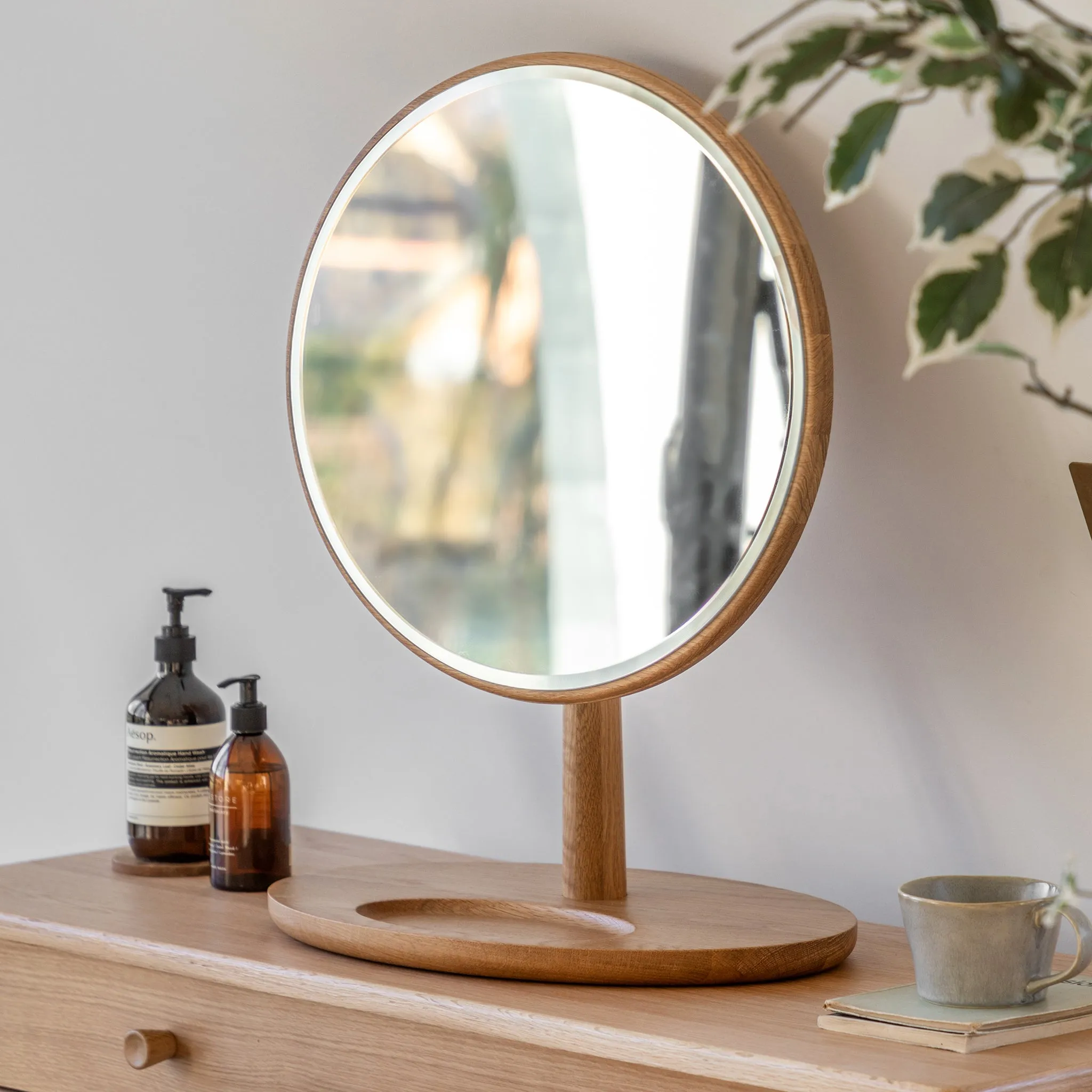 Riga Dressing Mirror - Oak product