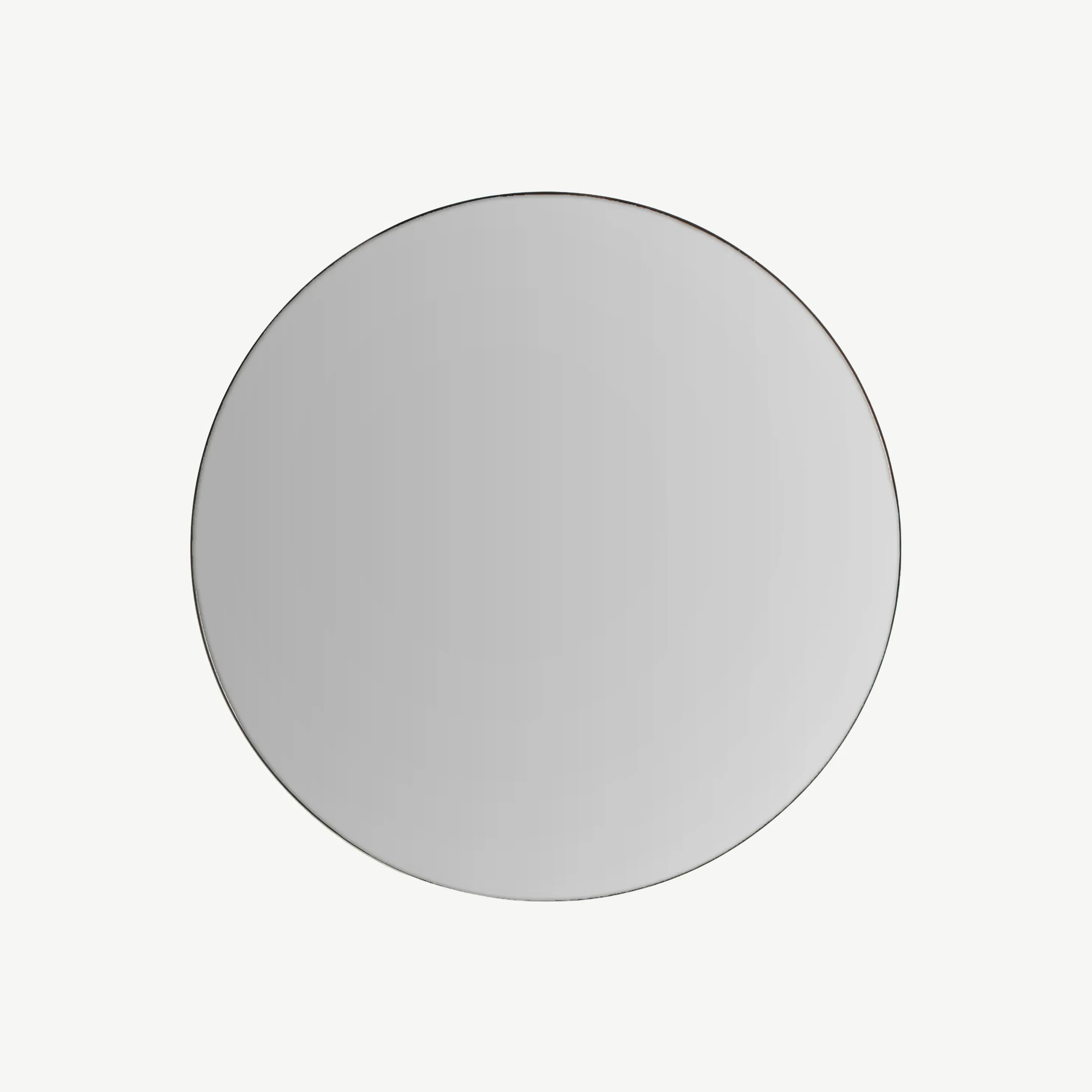 Rio Round Wall Mirror - Black, Metal alternate view