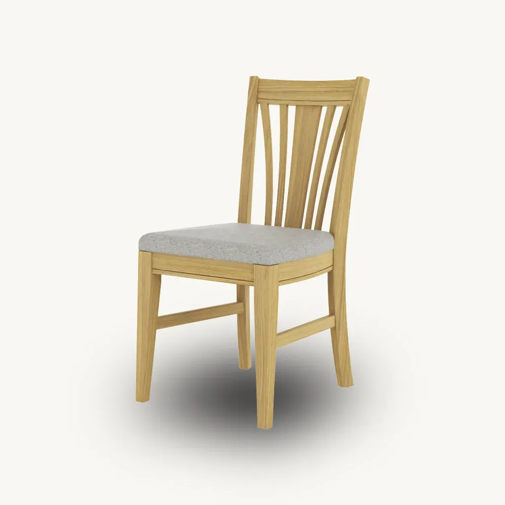 Romina Dining Chair - Solid Oak, Upholstered product