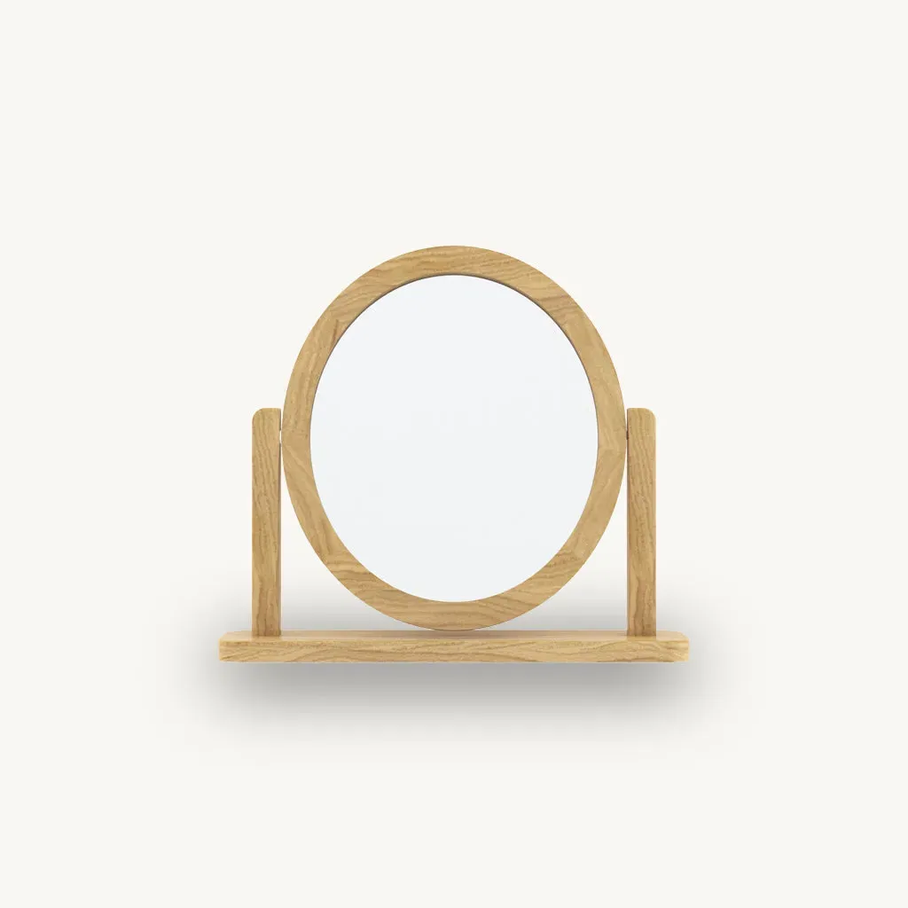 Romina Dressing Table Mirror - Solid Oak alternate view