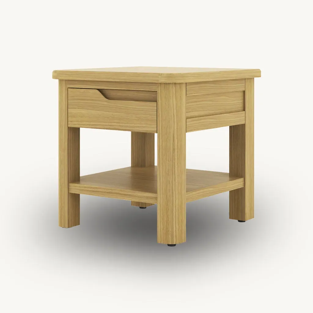 Romina Lamp Table - Oak, Solid Wood product