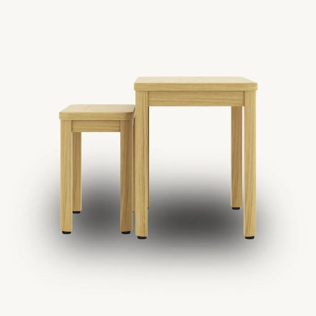 Romina Nest of Tables - Oak, Solid Oak product