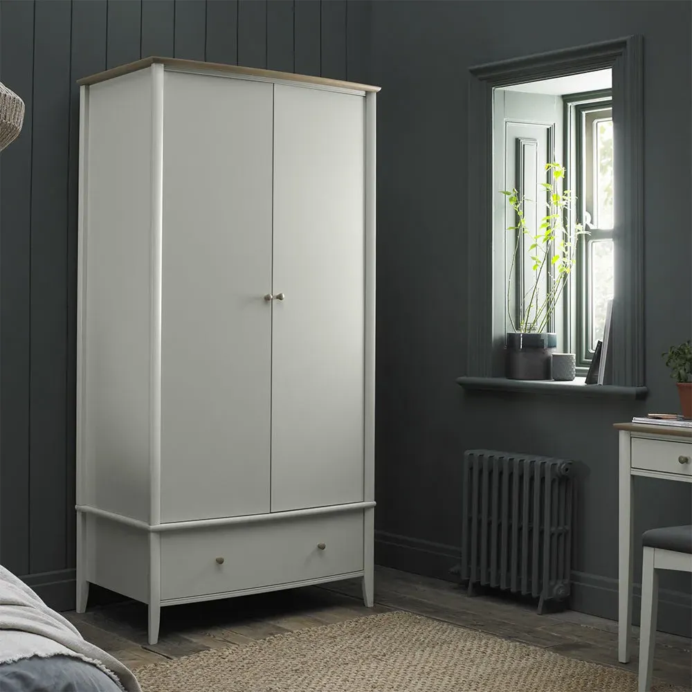 Runswick Double Wardrobe - Scandi Oak, Soft Grey product