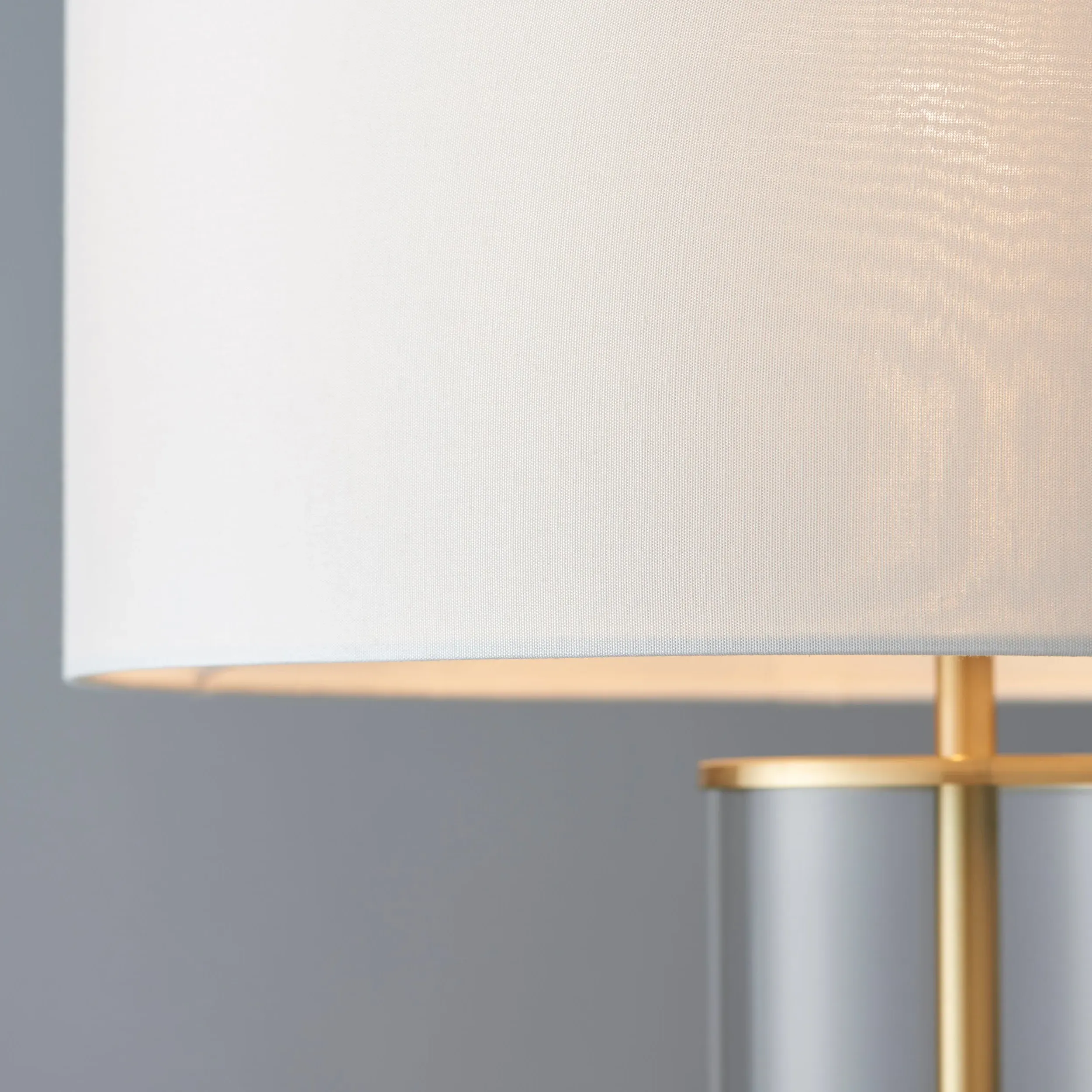 Saga Set of 2 Touch Table Lamps - Brushed Gold, Glass alternate view