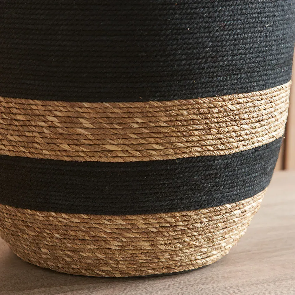 Seagrass Table Lamp - Black, Natural Seagrass alternate view