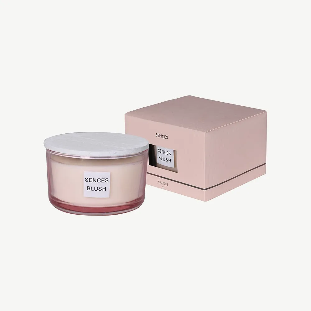 Sences Blush Scented Candle - Pink, Glass product