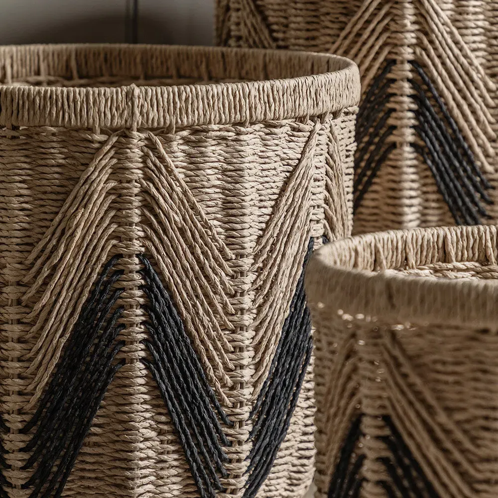 Set of 3 Storage Baskets - Natural, Rope alternate view