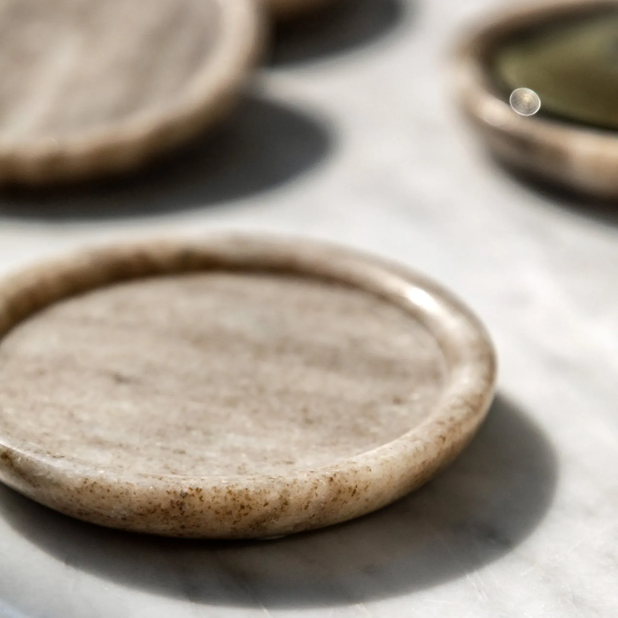 Set of 4 Marble Coasters alternate view