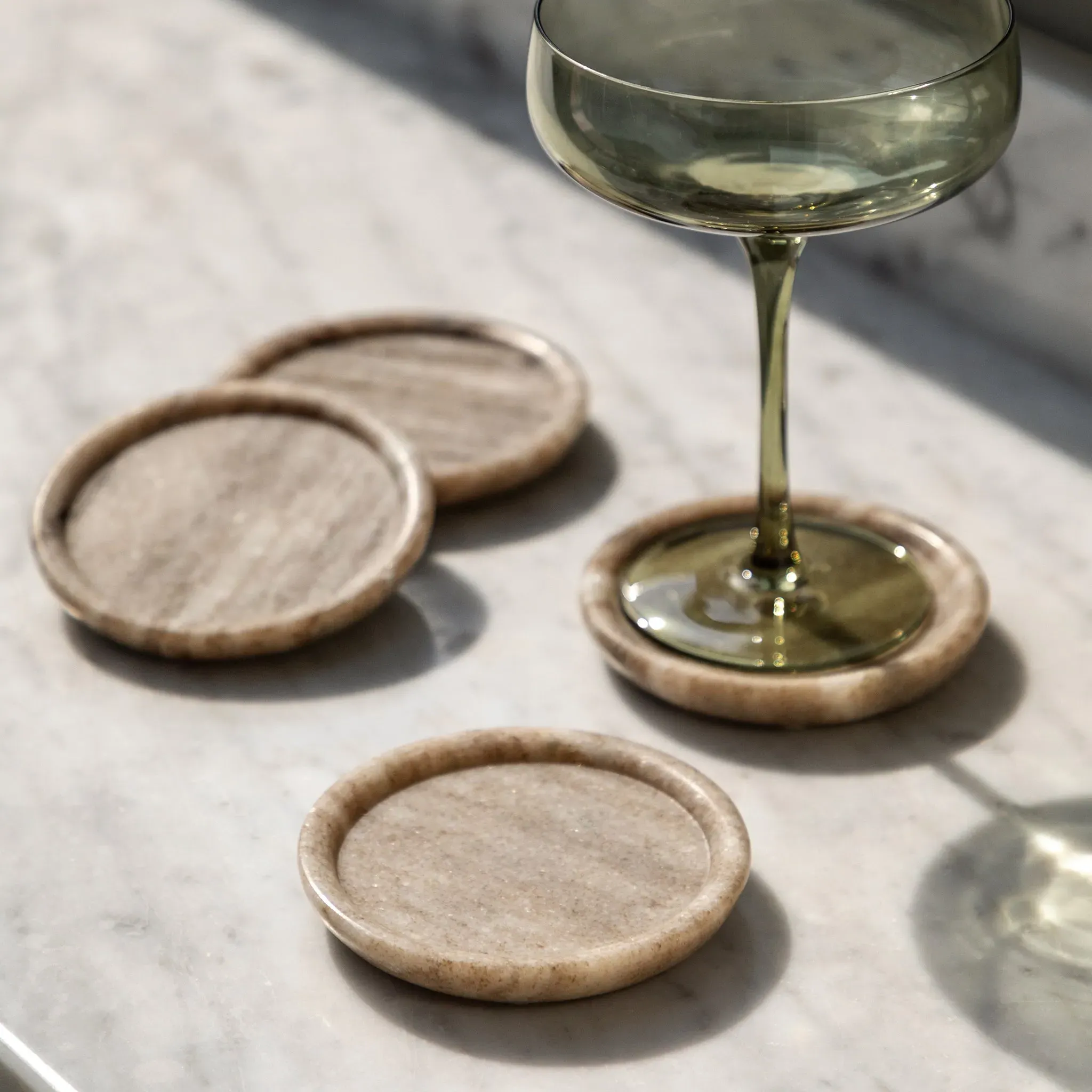 Set of 4 Marble Coasters product