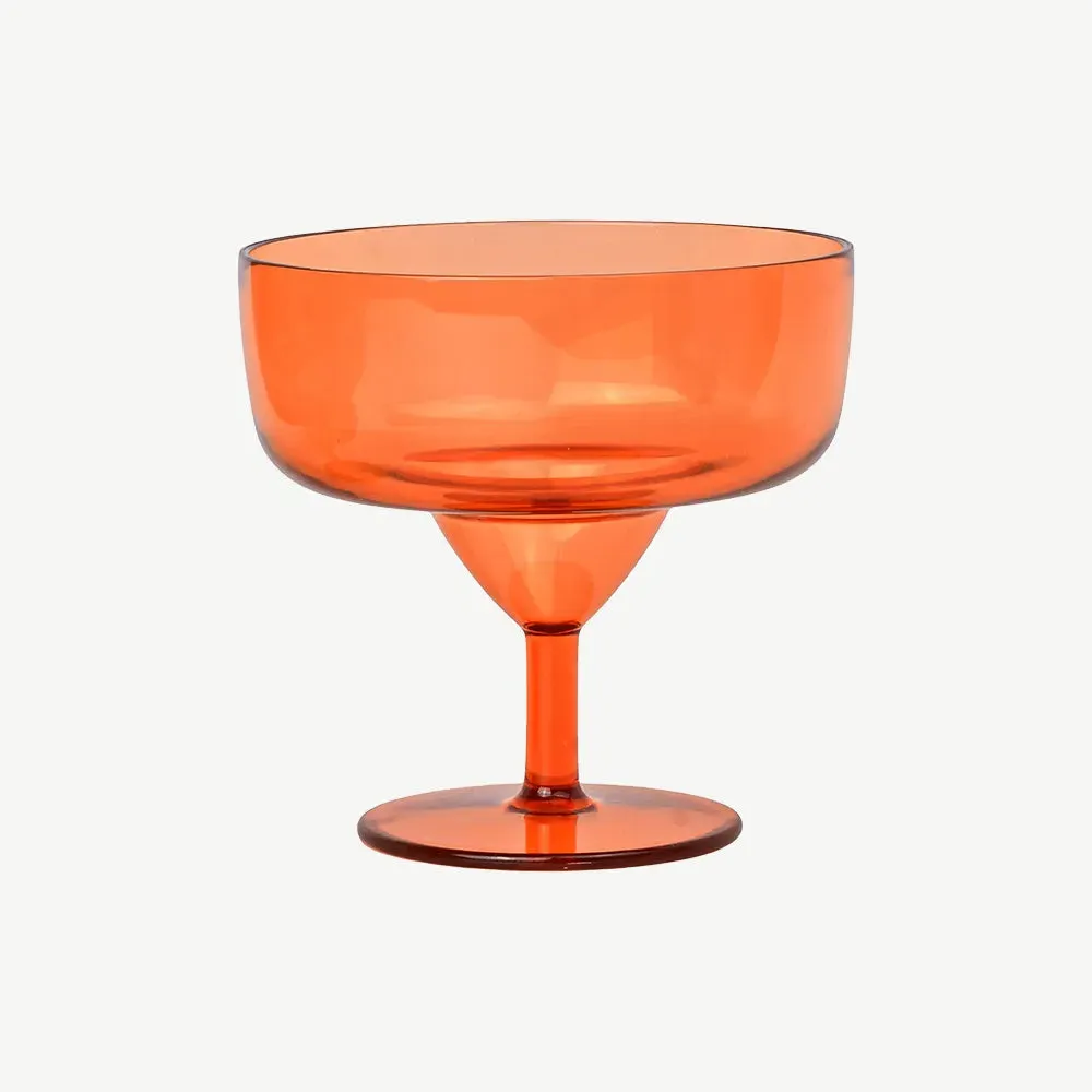Set of 4 Margarita Glasses - Orange alternate view
