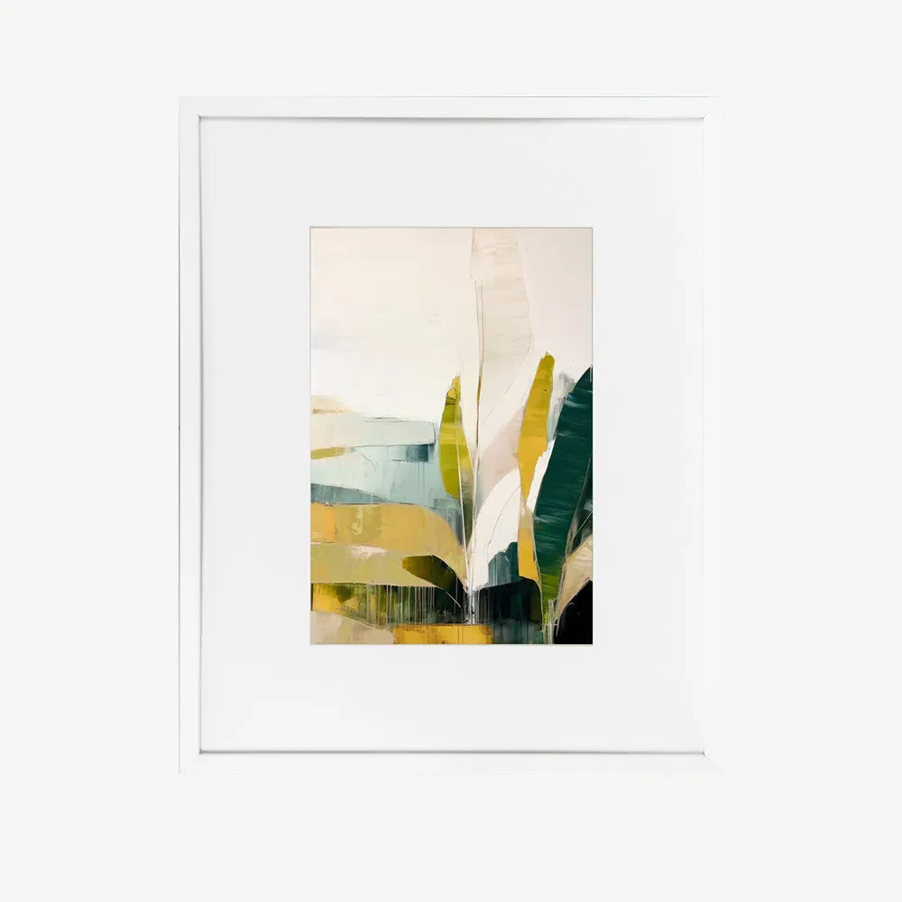 Shapes I Framed Wall Art - Green, White product