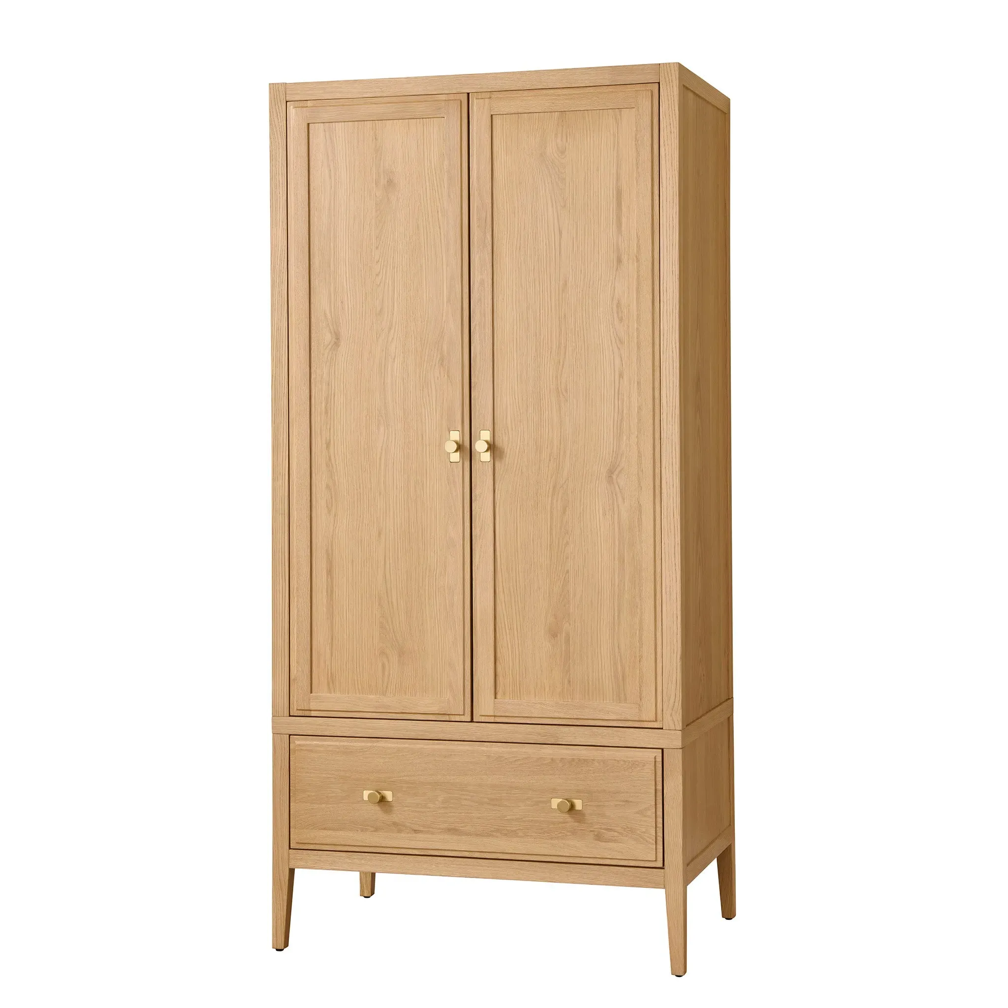 Shelby 1 Drawer Wardrobe - Oak alternate view