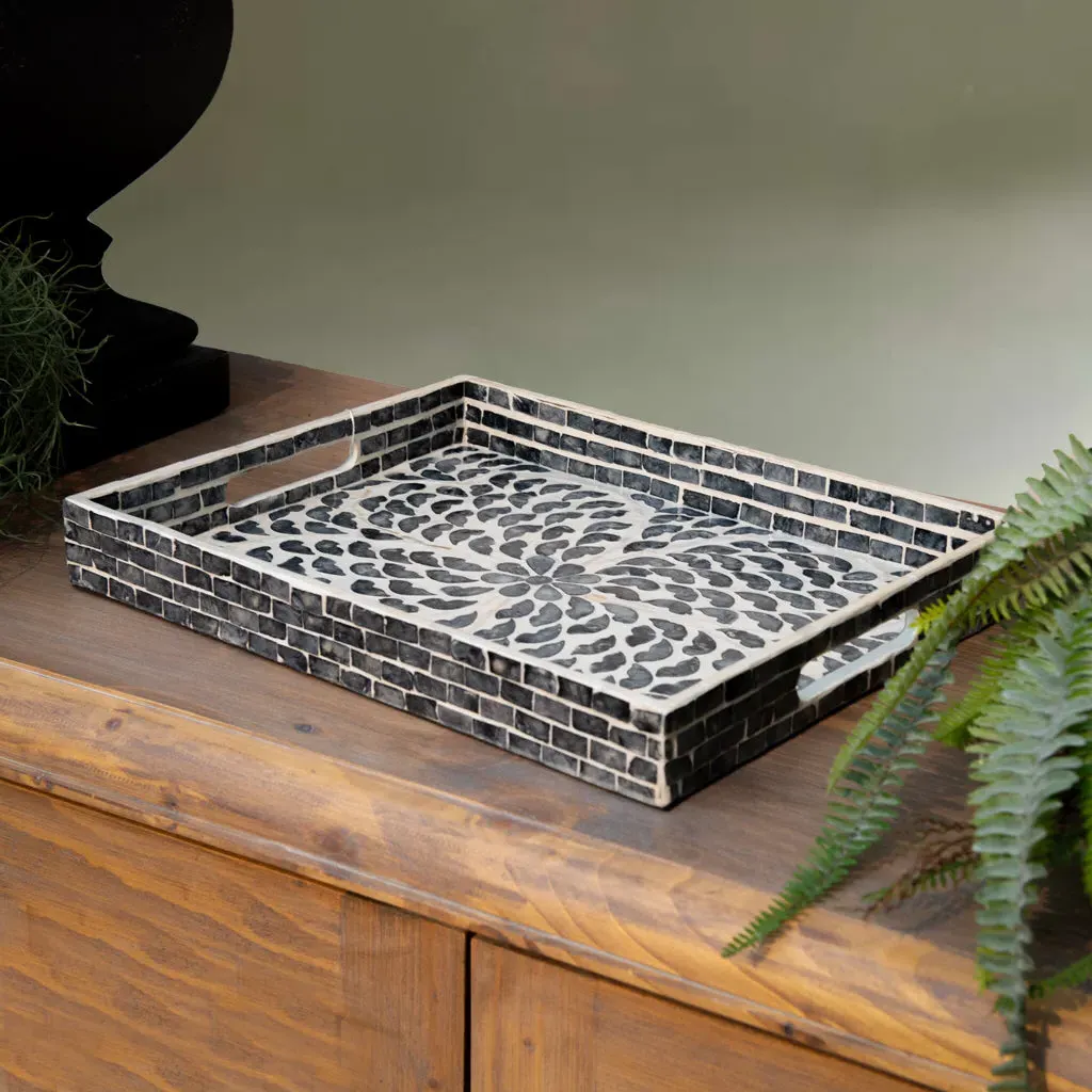 Smoke Capiz Shell Tray alternate view