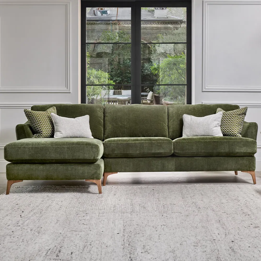 Sofia Chaise Sofa - Forest Green product