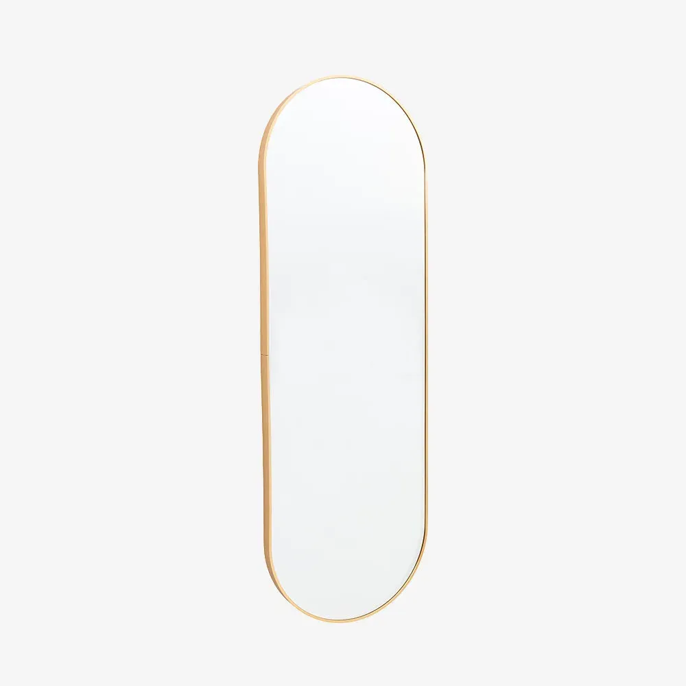 Sofia Oval Wall Mirror - Gold alternate view