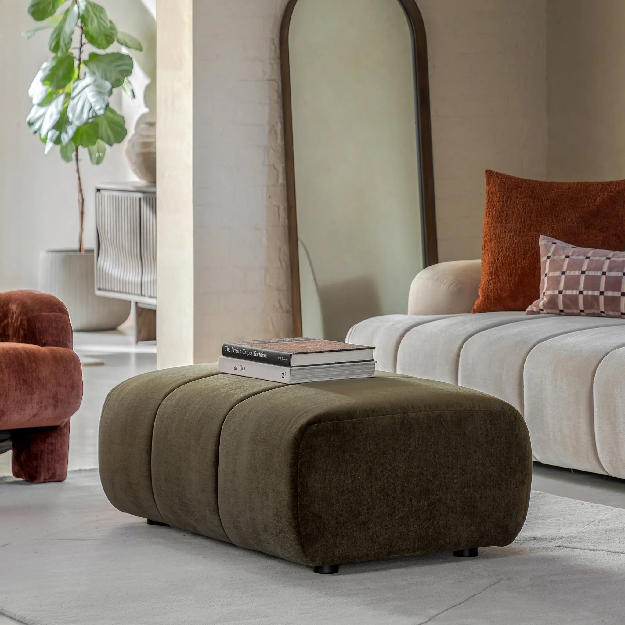 Soho Footstool - Brown product