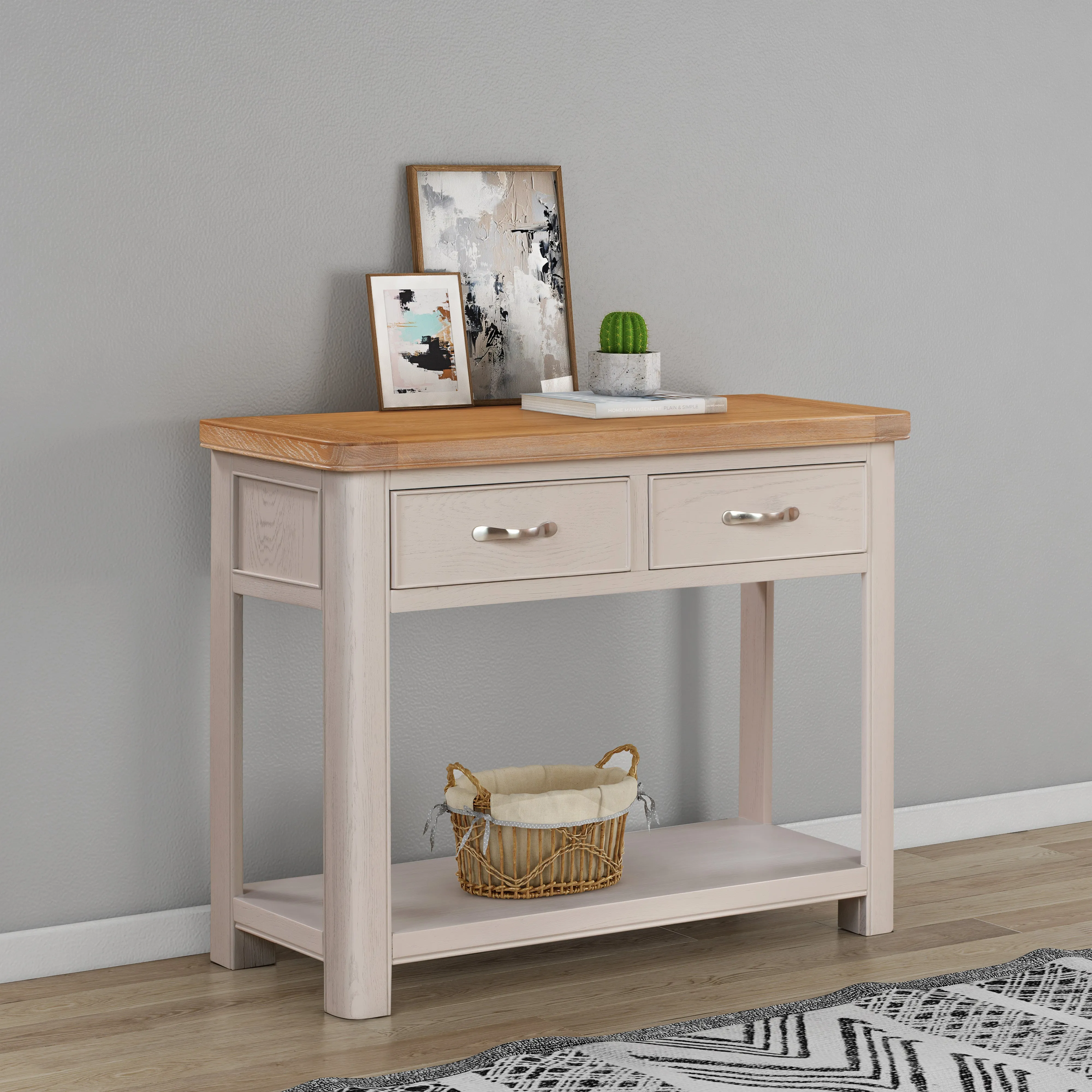 Somerset Console Table with Drawers - Grey product