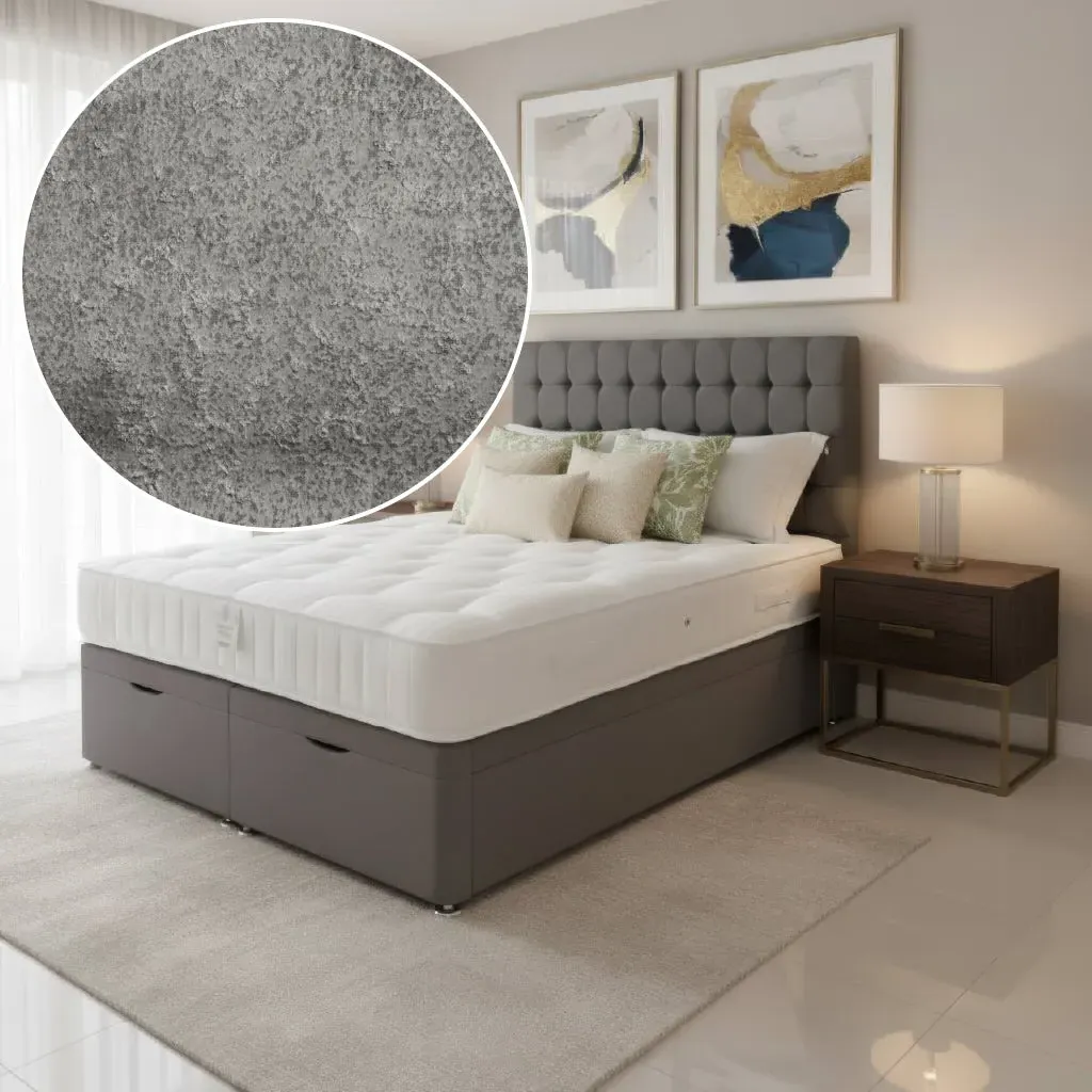 Stamford King Size Ottoman Bed with Storage - Dark Grey alternate view