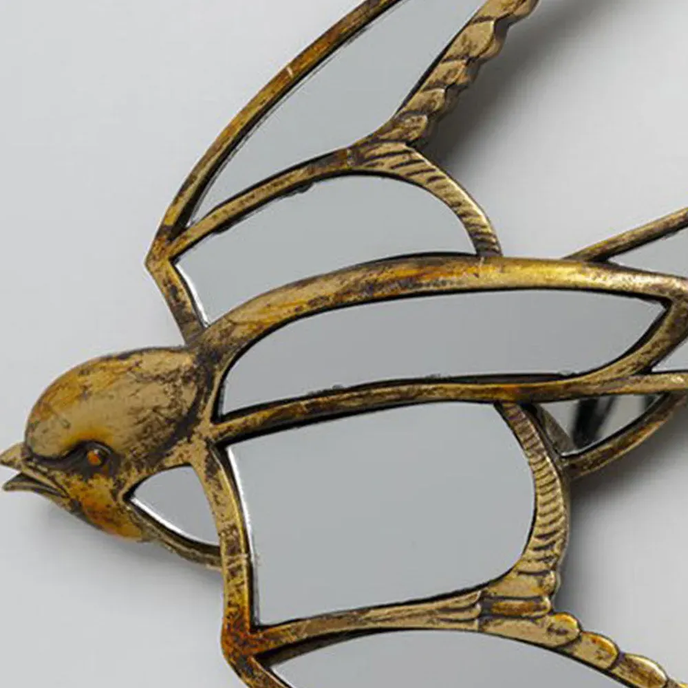 Swallow Wall Mirror - Brass alternate view