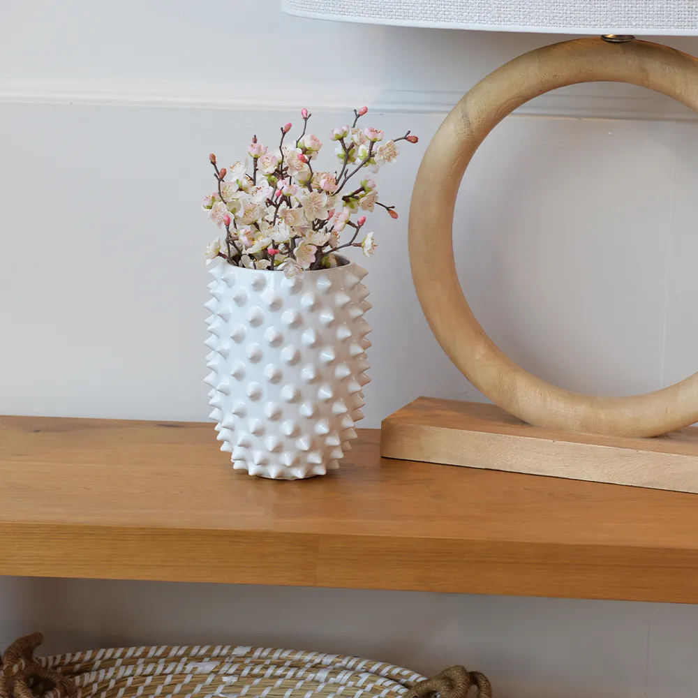 Tall Spike Vase - White, Ceramic product