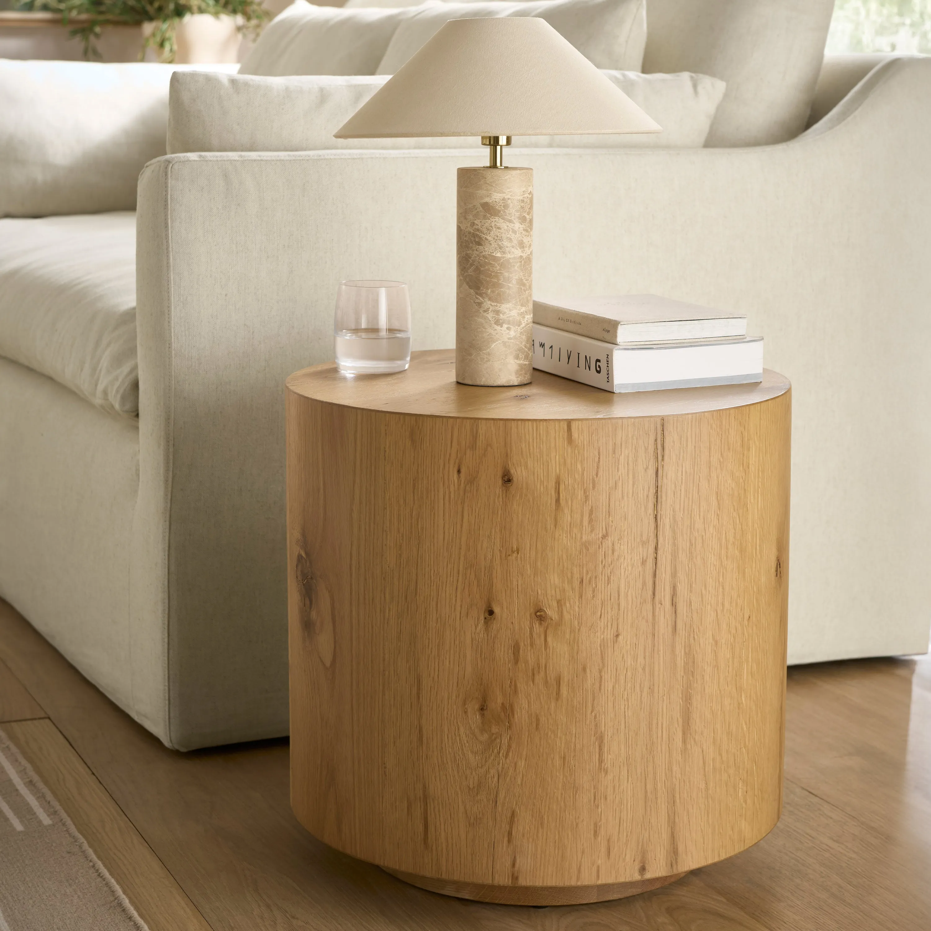 Tanami Round Lamp Table - Wood product