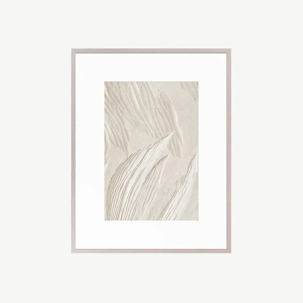 Texture Rhapsody II Wall Art - White, Ash Wood product