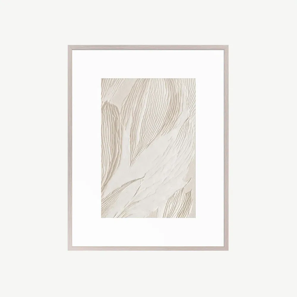 Texture Rhapsody III Wall Art - White, Ash Wood product