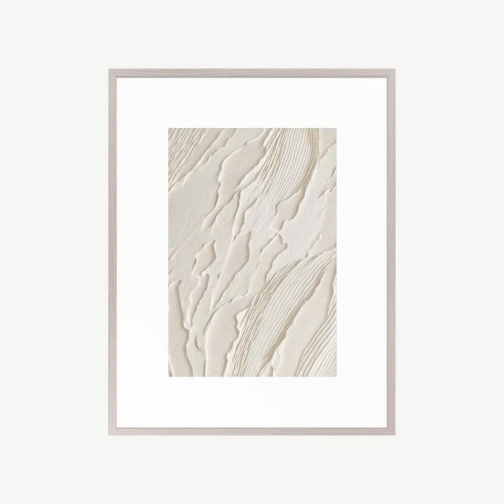 Texture Rhapsody IV Wall Art - White, Ash Wood product