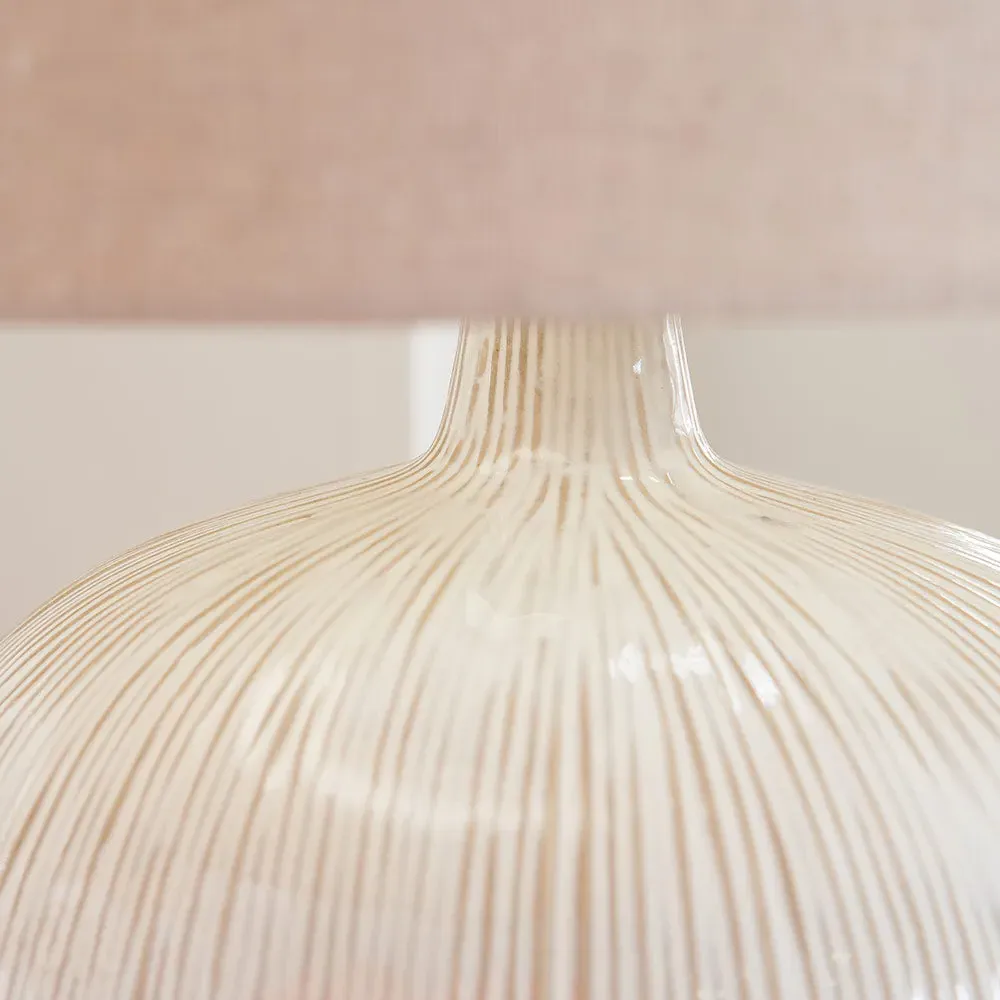 Textured Table Lamp - Cream, Ceramic alternate view