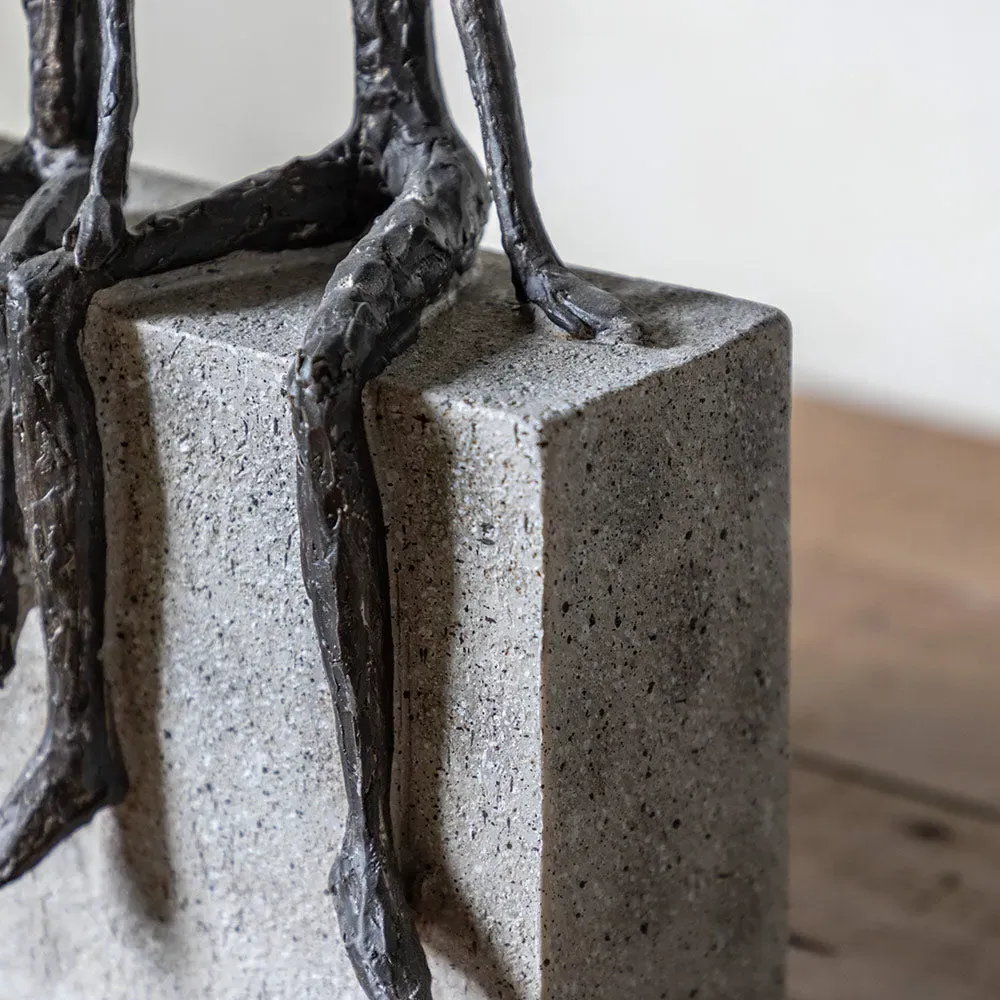 The Three of Us Abstract Family Sculpture - Bronze, Resin alternate view