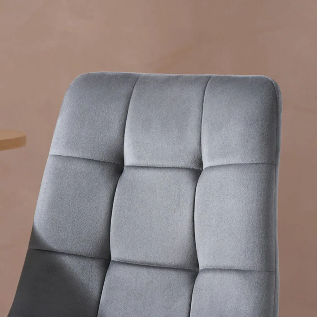 Tiffany Dining Chair - Grey, Fabric alternate view
