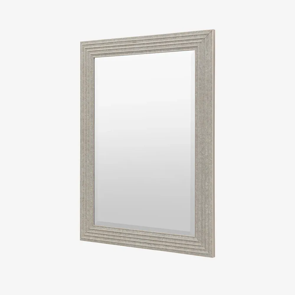 Tromso Rectangle Mirror - Silver alternate view