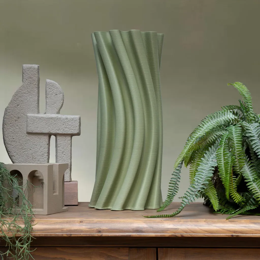 Twisted 3D Effect Printed Vase product