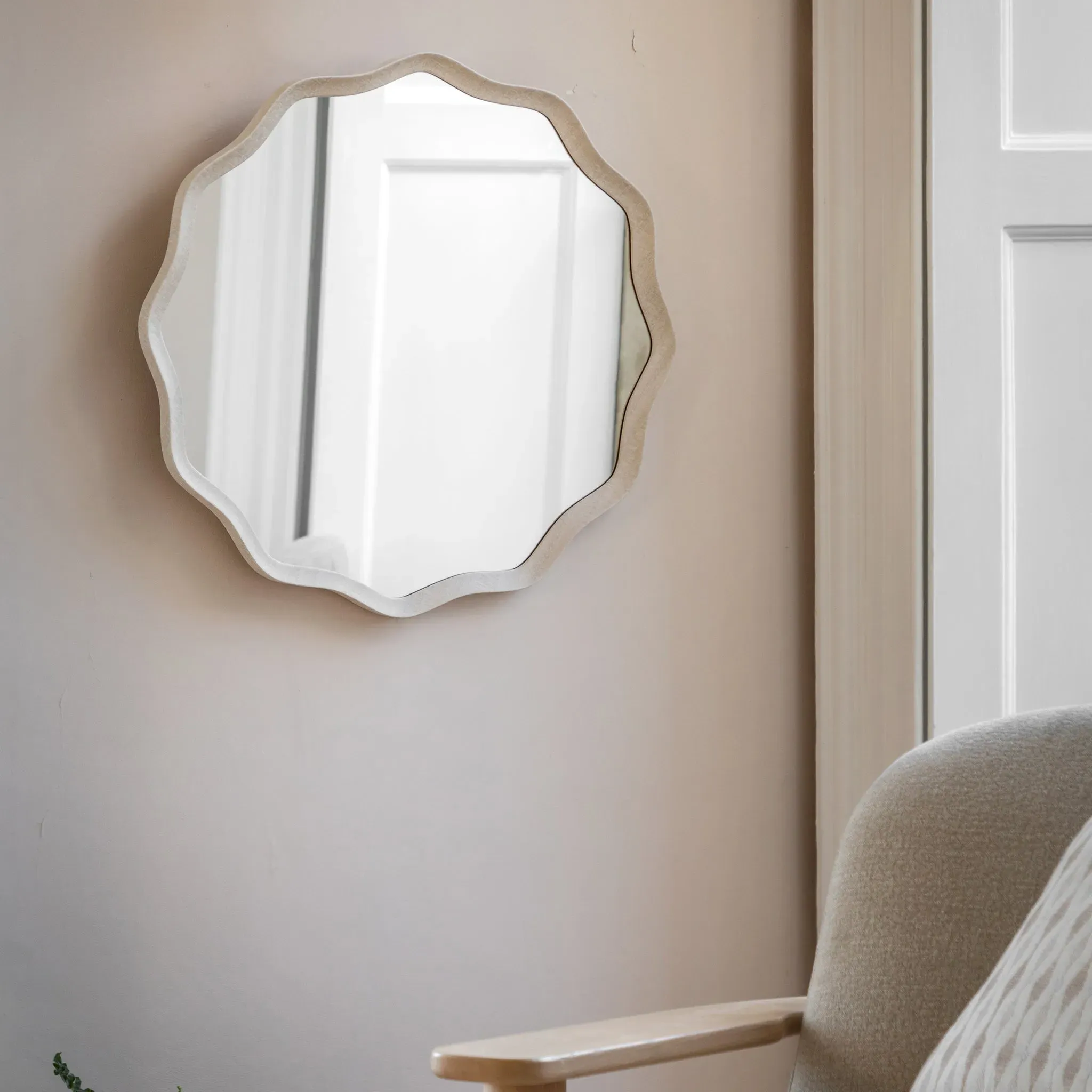 Vancouver Small Wall Mirror - Smoke, Grey Wood product